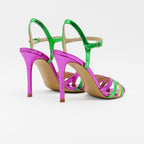 Sandalo DANY 2610 serpente met Fucsia - Vista posteriore