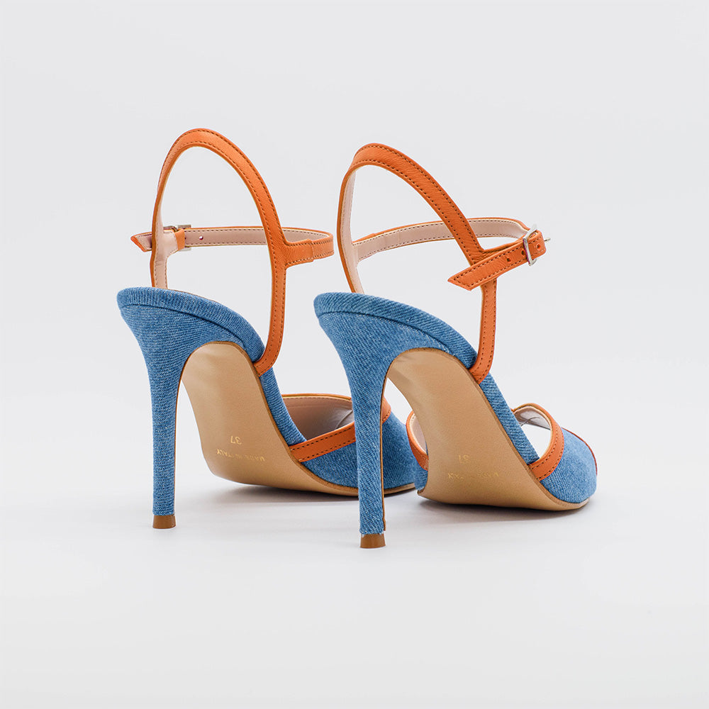 Sandalo DANY 2620 in denim - Vista frontale