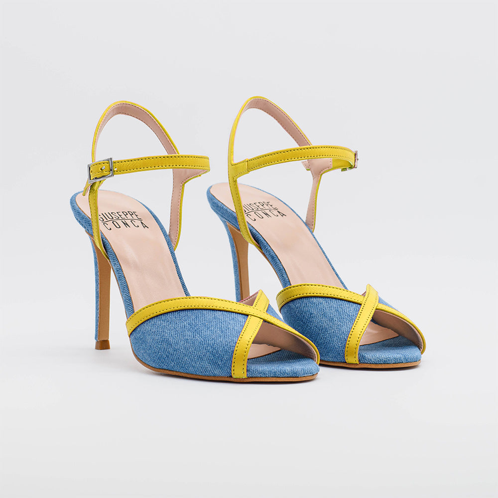 Sandalo DANY 2620 in denim - Vista frontale