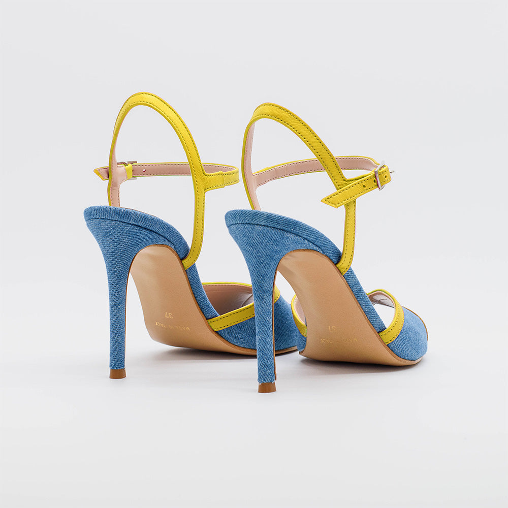 Sandalo DANY 2620 in denim - Vista posteriore