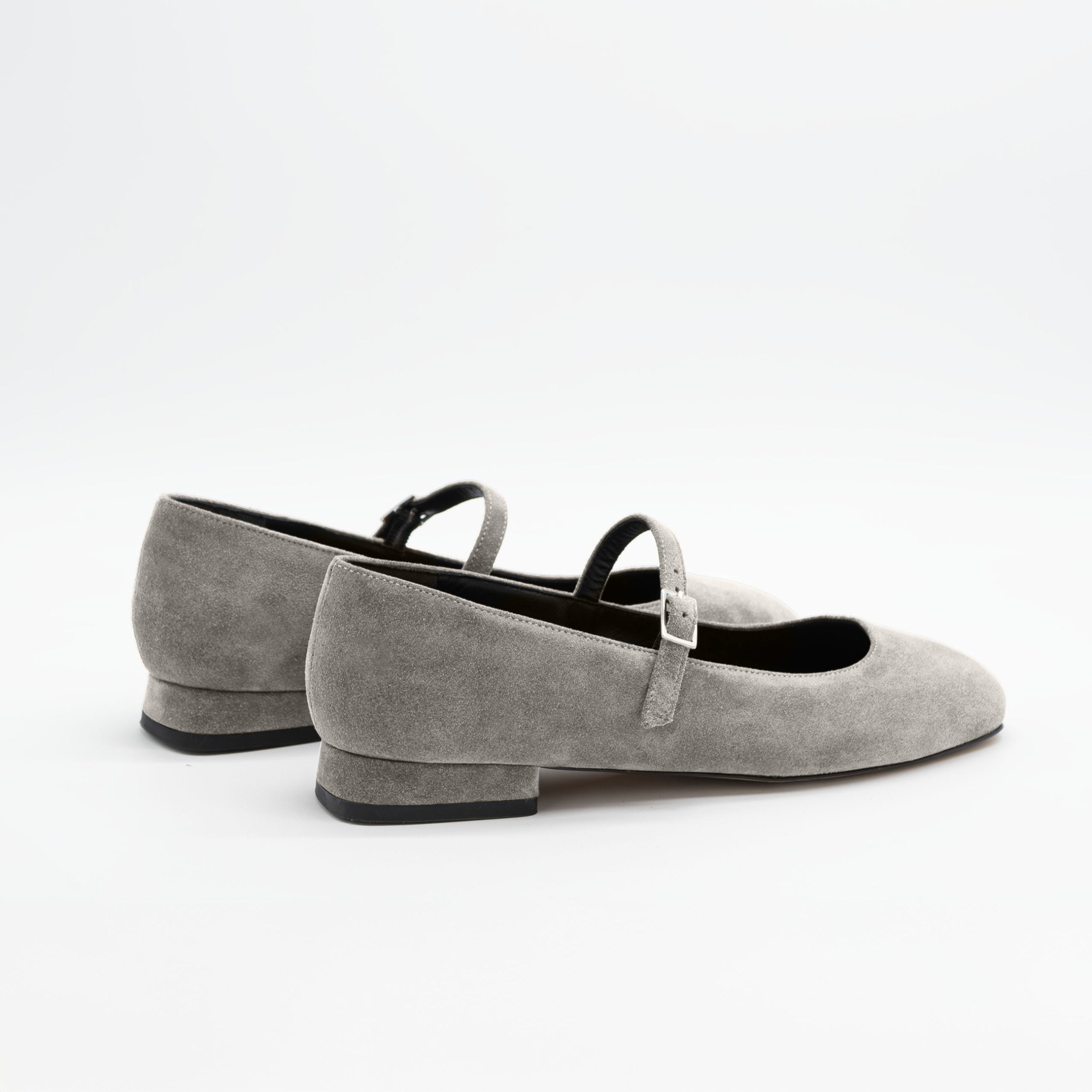 Ballerina camoscio CHIARA Grigio - Vista posteriore