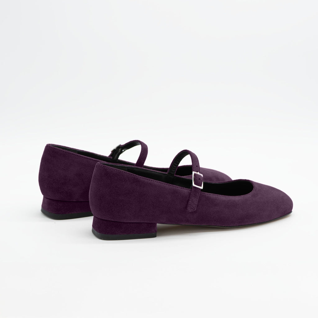 Ballerina camoscio CHIARA Viola - Vista posteriore