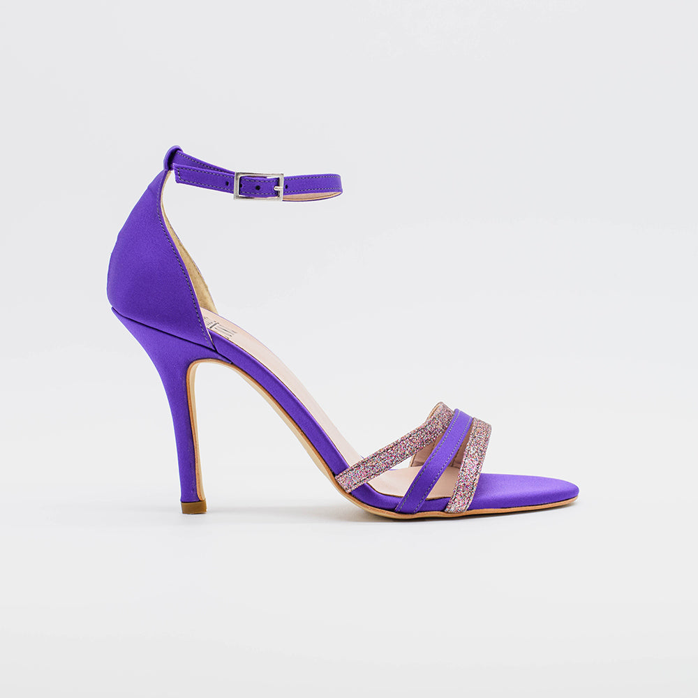 Sandalo RIO 2623 raso Viola - Vista laterale