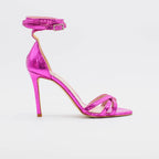 Sandalo DANY 2615 in serpente met fucsia - Vista laterale