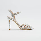 Sandalo DANY 2610 in serpente met argento