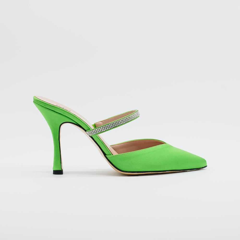 Sabot BERLINO 2629 in raso verde