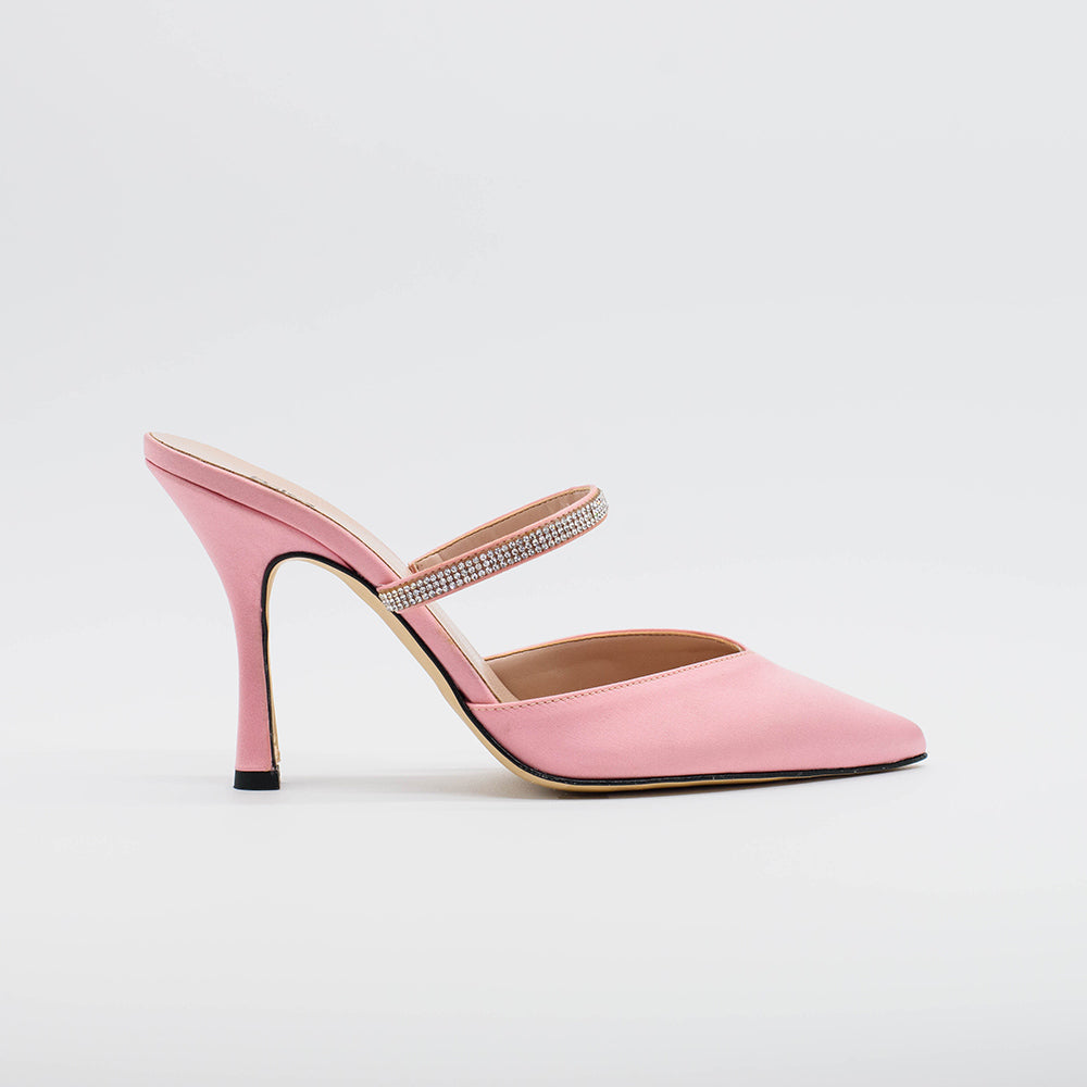 Sabot BERLINO 2629 in raso rosa