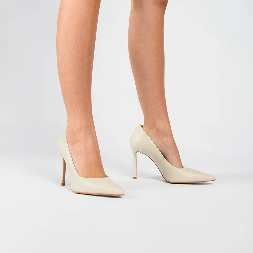 Décolleté PERIS 2658 in nappa Crema