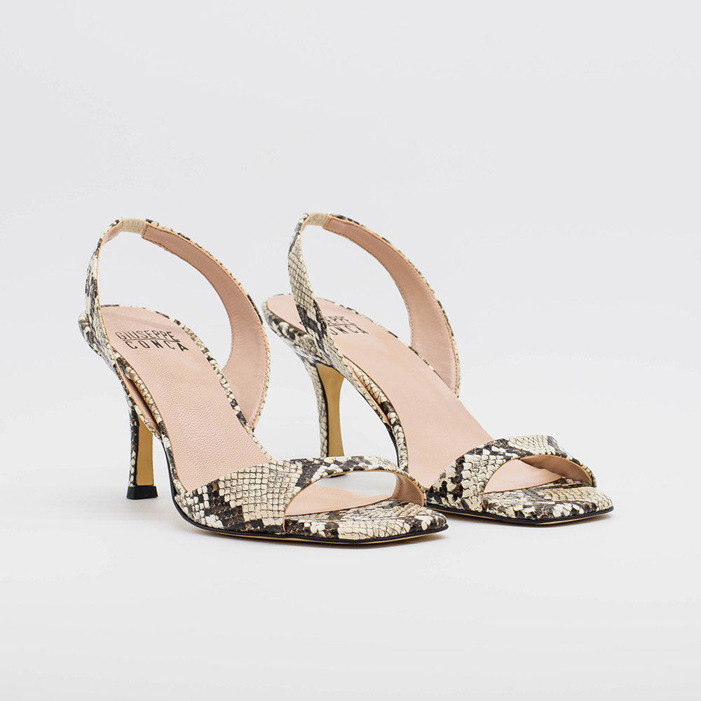 Slingback PALMA 2633 pitonato sabbia