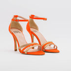 Sandalo RIO 2623 in raso color arancio - Vista posteriore