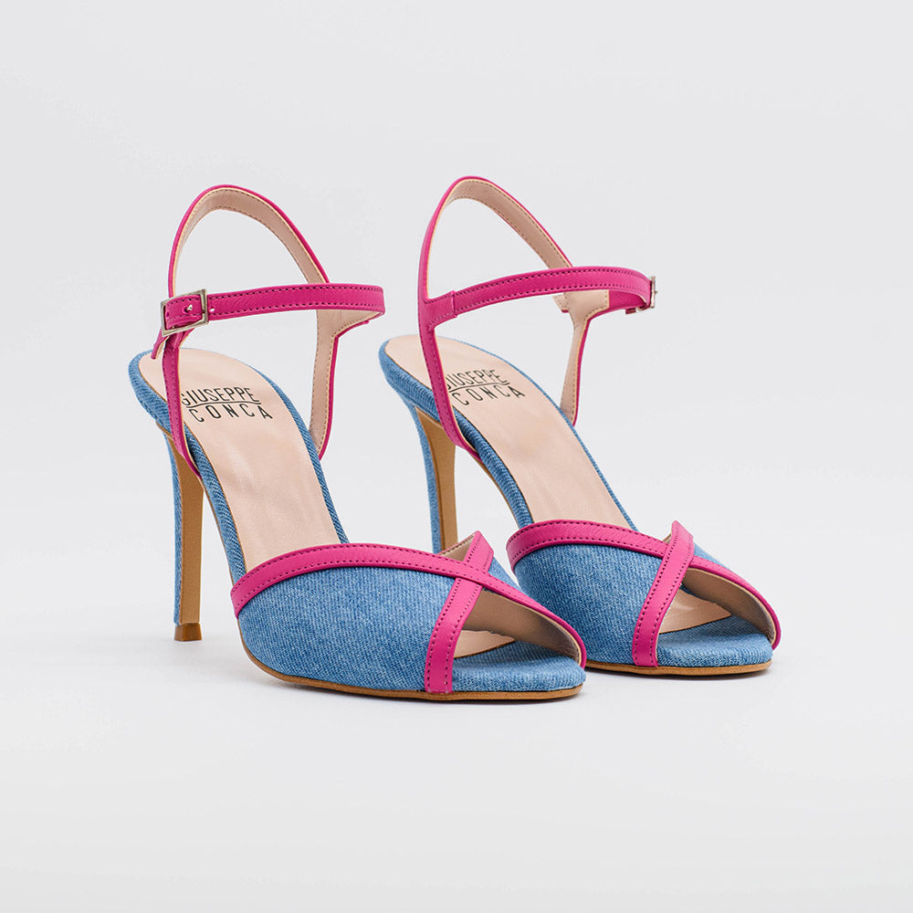 Sandalo DANY 2620 in denim - Vista posteriore