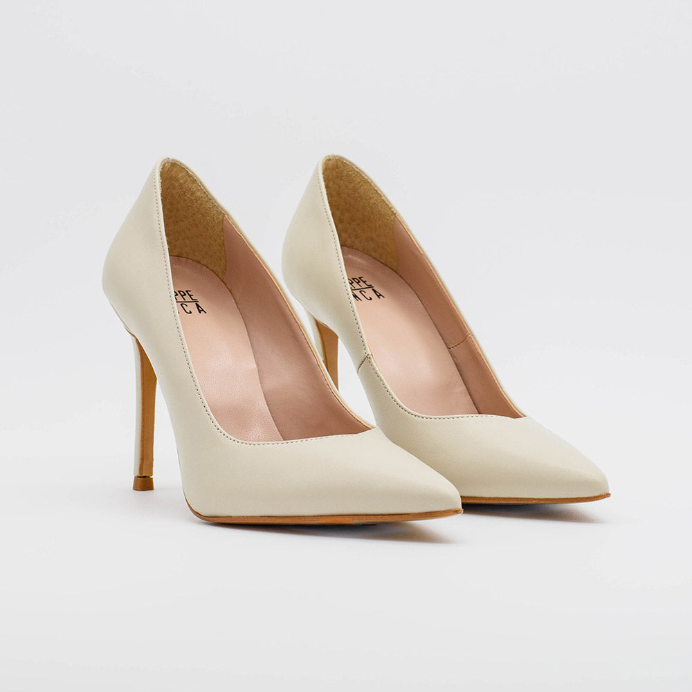 Décolleté PERIS 2658 in nappa Crema