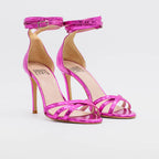 Sandalo DANY 2615 in serpente met fucsia - Dettaglio