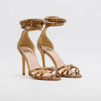 Sandalo DANY 2615 in serpente met bronzo - Dettaglio