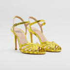 Sandalo DANY 2610 serpente met Giallo - Vista posteriore