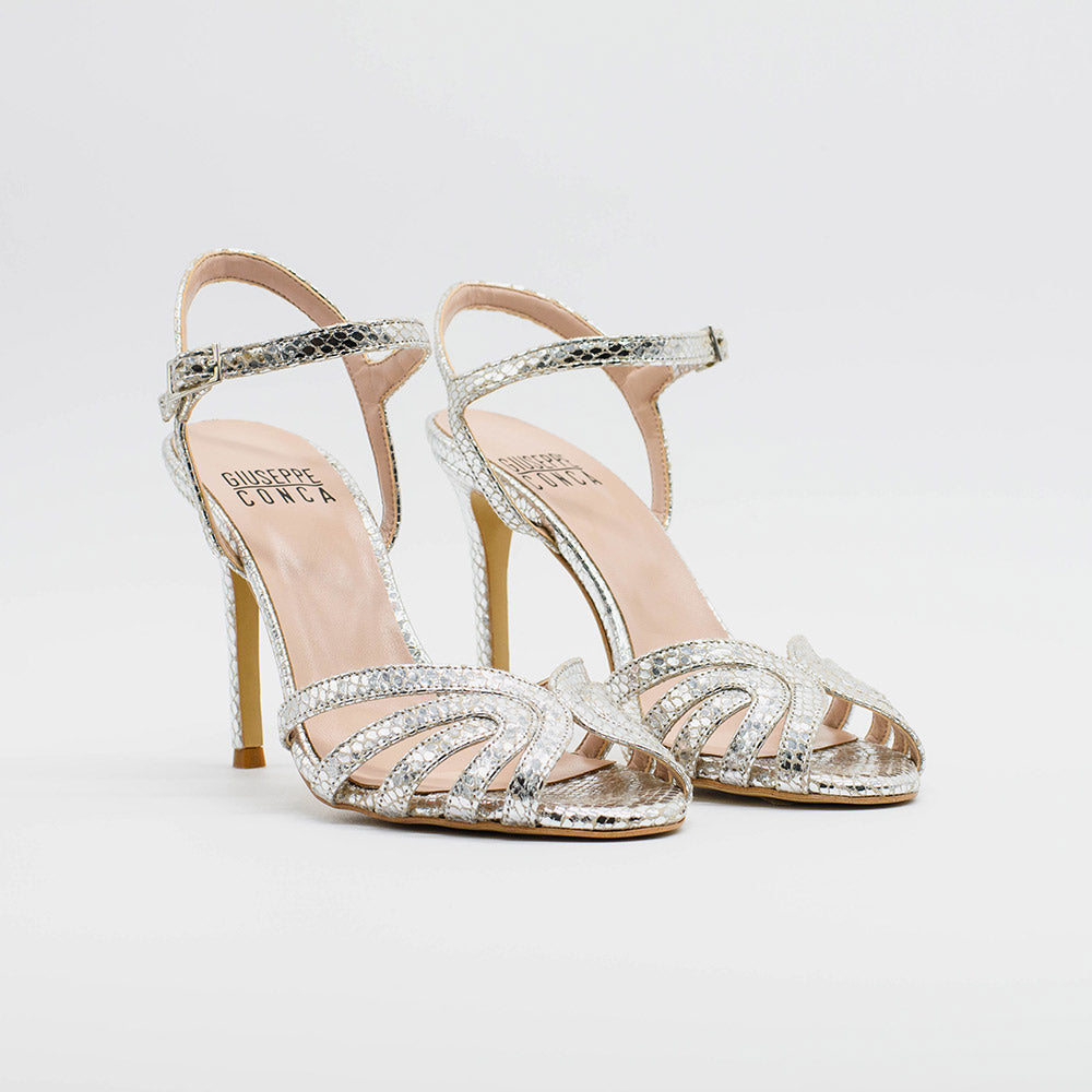 Sandalo DANY 2610 in serpente met argento