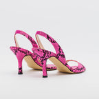 Slingback PALMA 2633 pitonato Fucsia - Dettaglio
