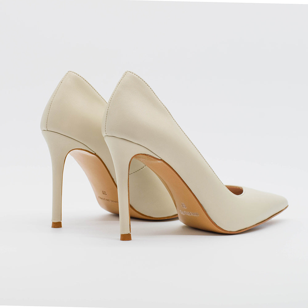 Décolleté PERIS 2658 in nappa Crema