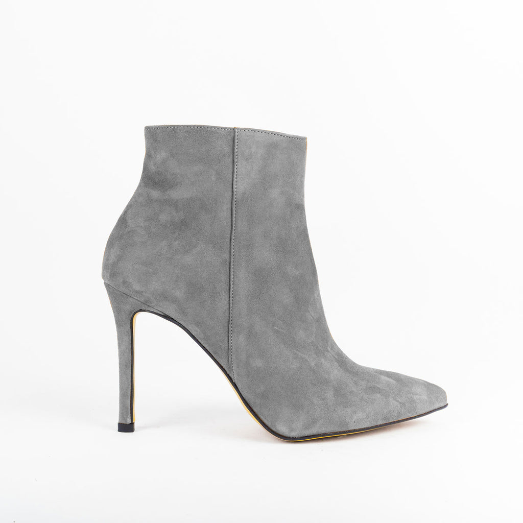 Tronchetto camoscio DESI 152 Grigio - Vista laterale