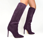 Stivale in Suede prugna DESI 2021 - Dettaglio