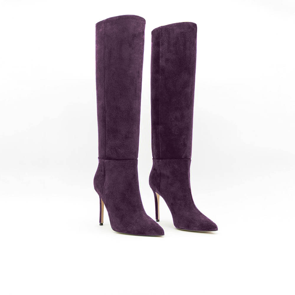 Stivale in Suede prugna DESI 2021 - Vista frontale