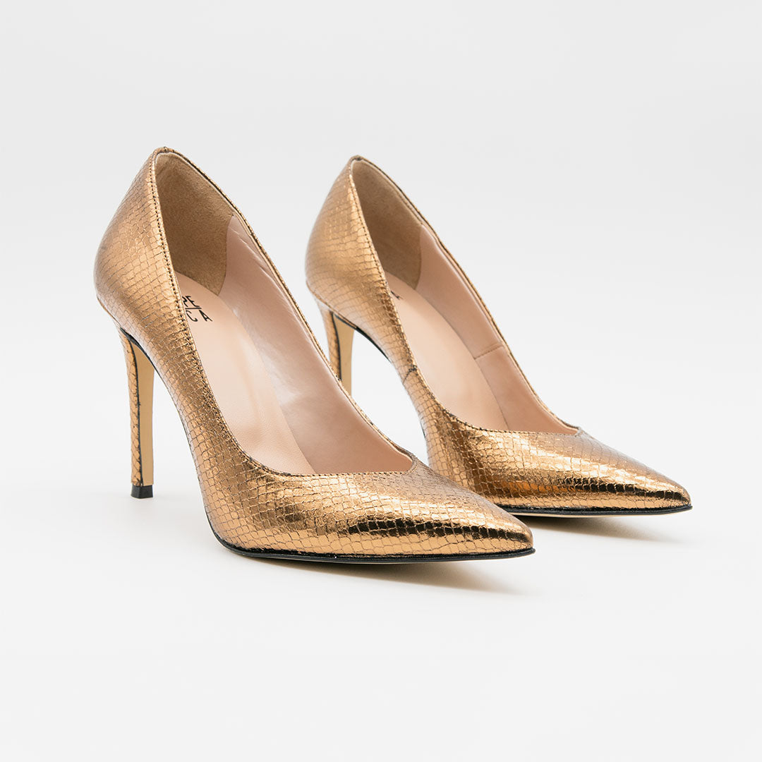 Décolleté Serpente Met Bronzo PERIS 2658 in tessuto