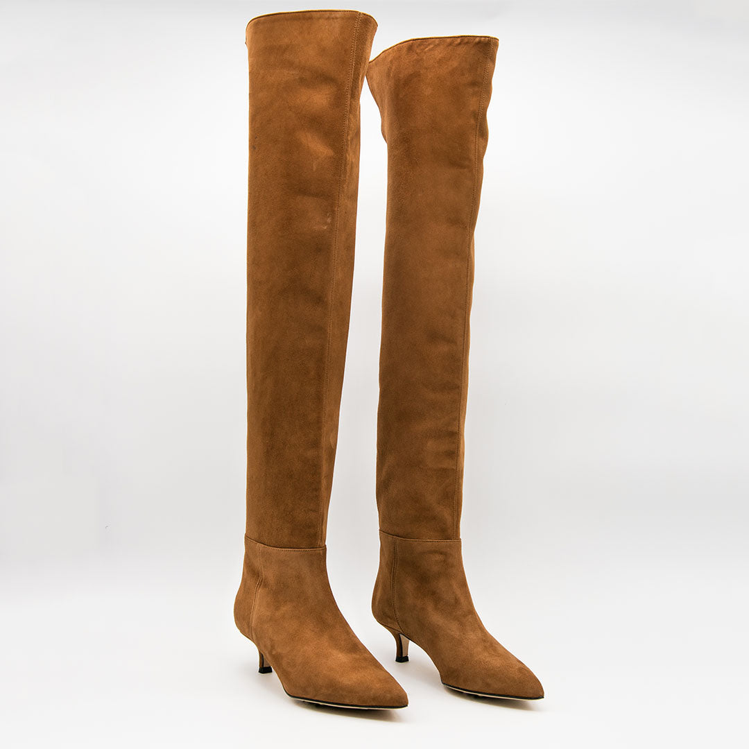 Stivale in Suede sigaro ROGER 2191 - Vista posteriore