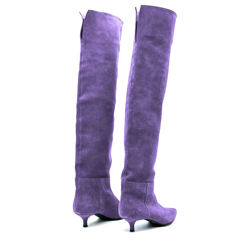 Stivale Suede ROGER 2191 Viola - Dettaglio