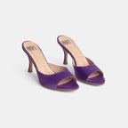 Sandalo TINA 2562 raso viola - Vista posteriore
