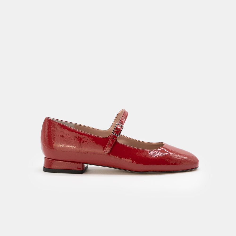 Ballerina Naplak Rosso - Vista laterale