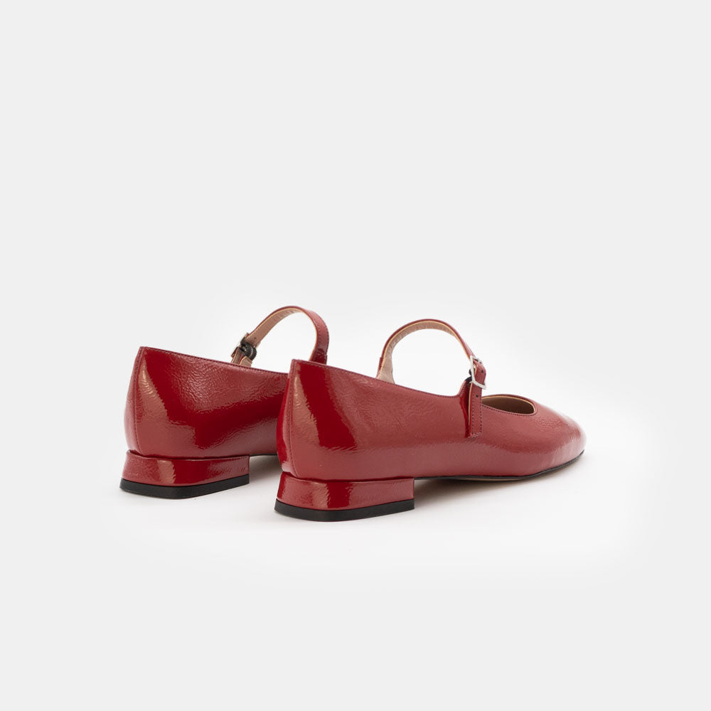 Ballerina Naplak Rosso - Vista posteriore