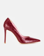 Decollete PERIS 2658 pelle struzzo bordeaux - vista 1