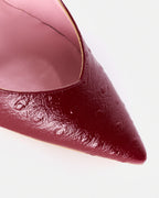 Decollete PERIS 2658 pelle struzzo bordeaux - vista 4