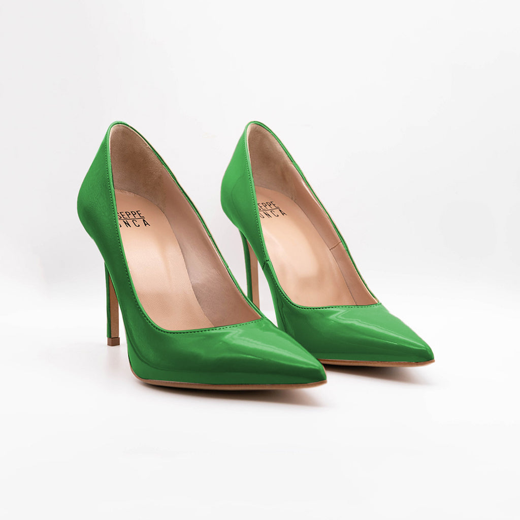Décolleté PERIS 2686 in vernice verde smeraldo - Vista posteriore