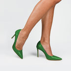 Décolleté PERIS 2686 in vernice verde smeraldo - Vista frontale