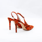Sandalo slingback pitone Peris 2613