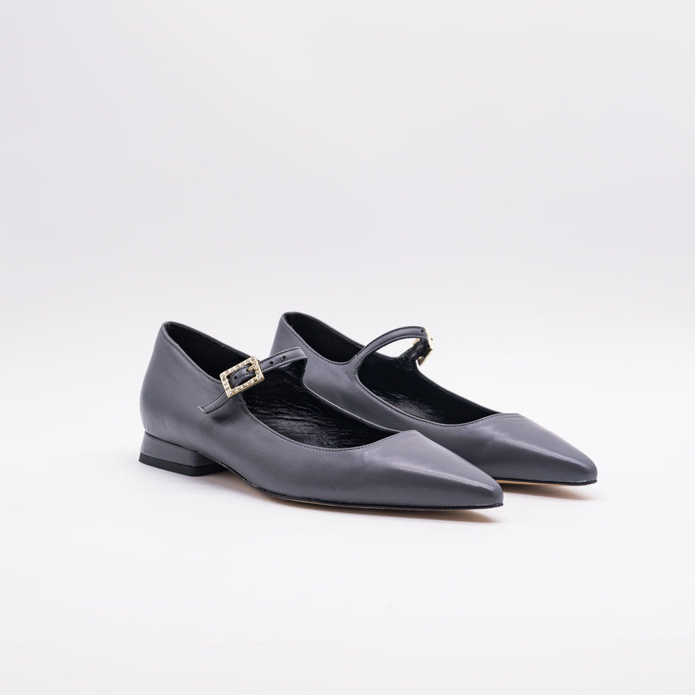 Mocassino MARK 2752 nappa grigio - Vista frontale