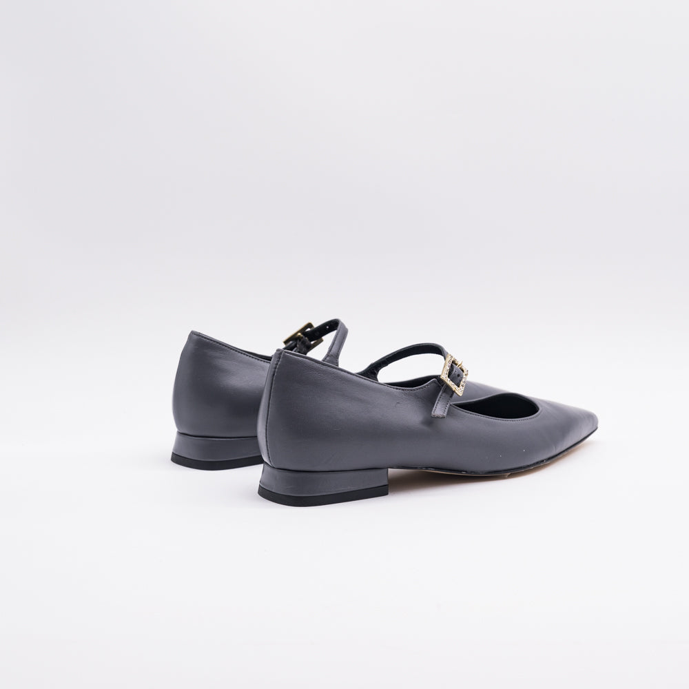 Mocassino MARK 2752 nappa grigio - Vista posteriore