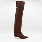 Stivale in Suede testa di moro ROGER 2191 - Vista laterale