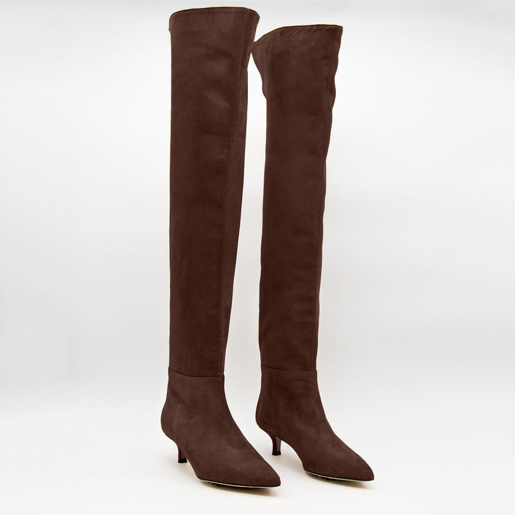 Stivale in Suede testa di moro ROGER 2191 - Vista frontale