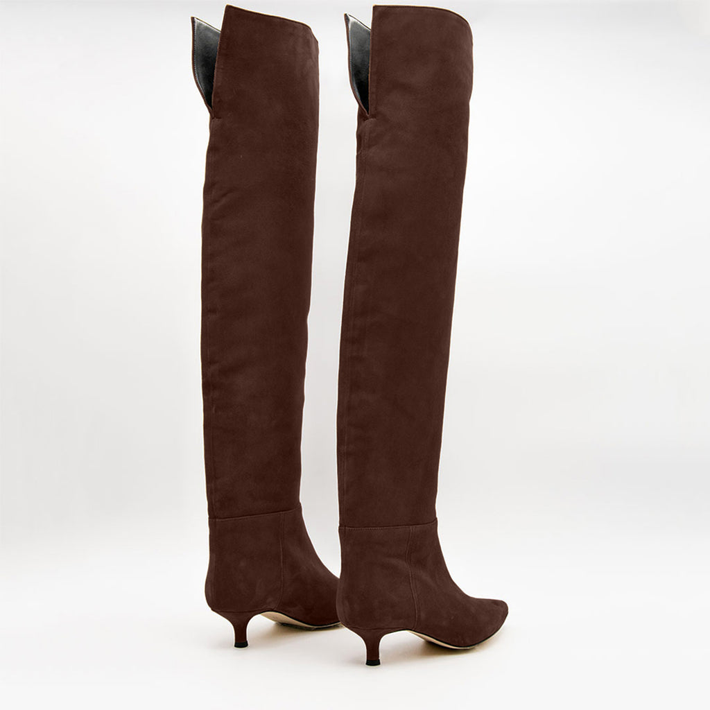 Stivale in Suede testa di moro ROGER 2191 - Vista posteriore