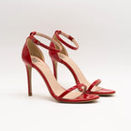 Sandalo DANY 2772 vernice rossa - Vista frontale