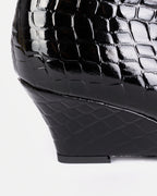 Stivale VIVIENNE cocco vernice nero - vista 4