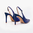 Slingback PERIS 2613 pelle Blu Scuro - Vista posteriore