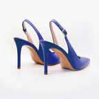 Slingback PERIS 2613 pelle Blu - Vista posteriore