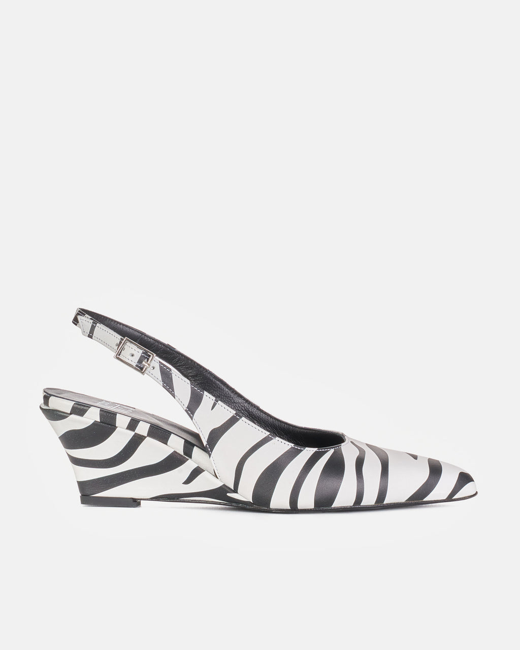 Slingback WANDA pelle zebra - vista 1