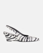 Slingback WANDA pelle zebra - vista 1