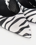 Slingback WANDA pelle zebra - vista 4