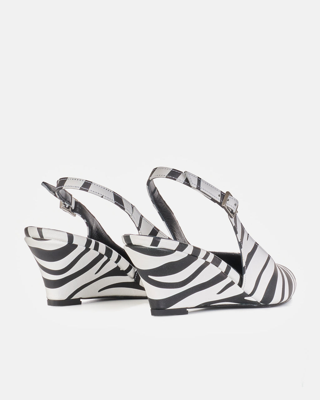Slingback WANDA pelle zebra - vista 3