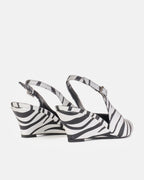 Slingback WANDA pelle zebra - vista 3